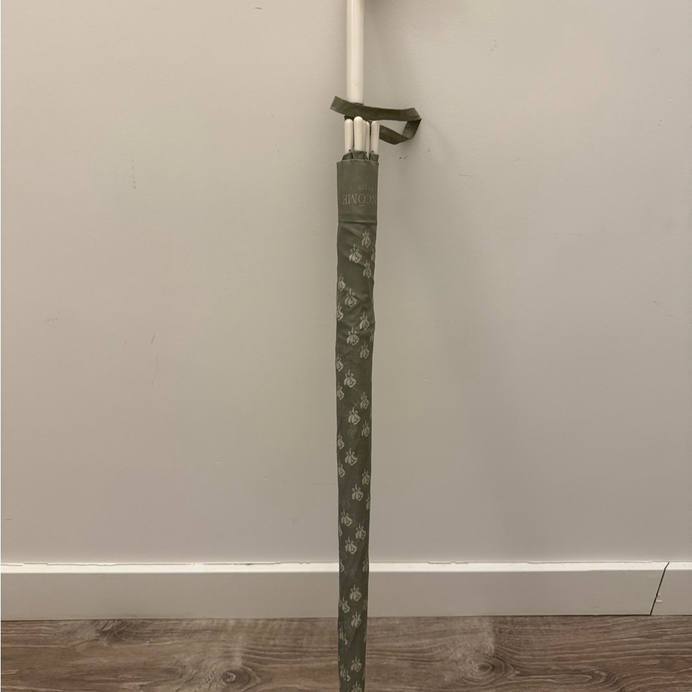 Vintage Lancôme Umbrella with Rose Handle — A Timeless Piece of Elegance